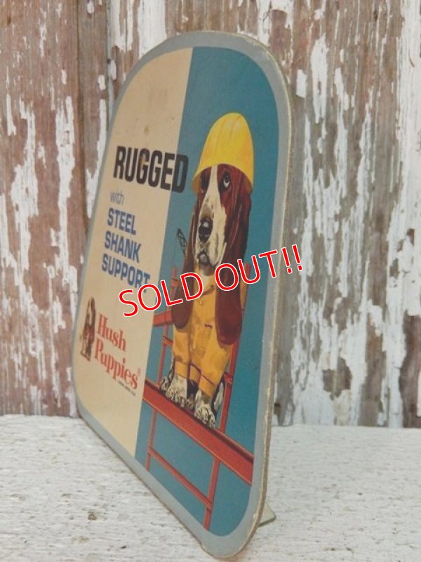 画像4: ct-141001-23 Hush Puppies / 70's Cardboard sign "Rugged with Steel Shank Support"