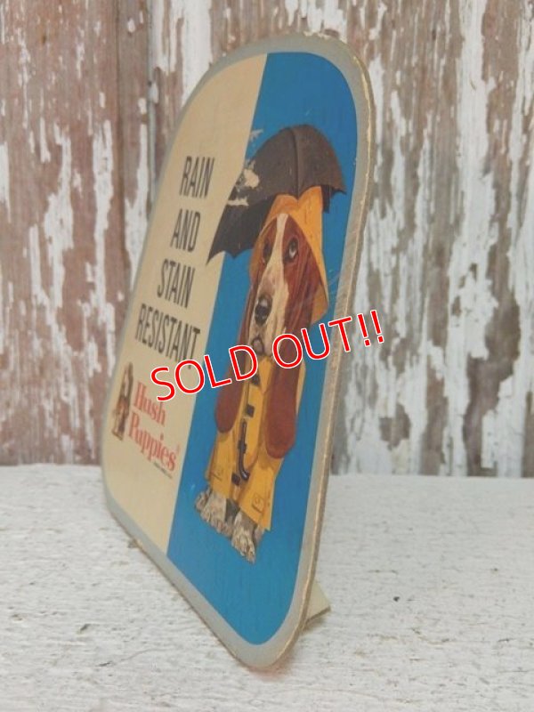 画像4: ct-141001-22 Hush Puppies / 70's Cardboard sign "Rain and Stain Resistant"