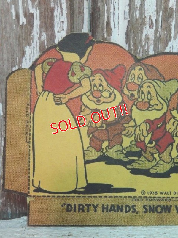 画像2: ct-141001-35 Snow White & Seven Dwarfs / 40's Paper Toy
