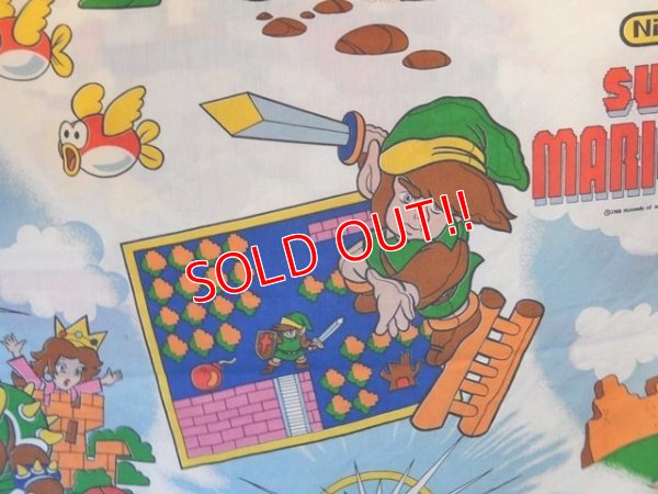 画像3: ct-141007-36 Nintendo / Super Mario Brothers × Zelda 80's Sheet (Twin)