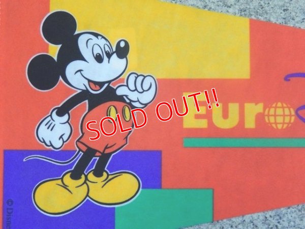 画像2: ct-141007-13 Euro Disney / Mickey Mouse 90's Pennant 