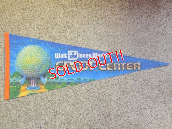 画像1: ct-141007-10 Walt Disney World / EPCOT CENTER 80's Pennant 