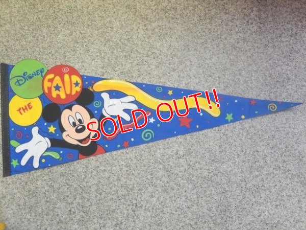 画像1: ct-141007-11 Mickey Mouse / Disney the Fair 90's Pennant 