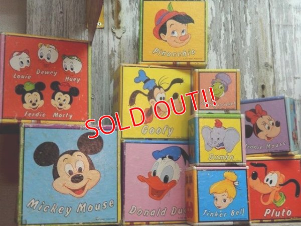 画像1: ct-141014-52 Walt Disney's / 70's Stacking Cardboard Block