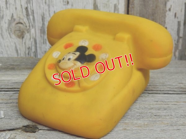 画像1: ct-141014-31 Mickey Mouse / Danara 70's Squeak Toy Phone