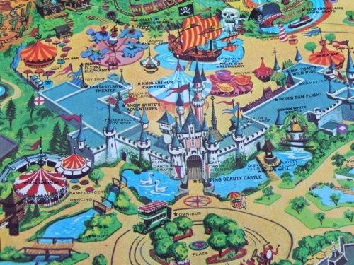 他の写真3: ct-141021-07 Disneyland / 1968 Map