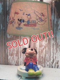 ct-141028-01 Mickey Mouse / Dolly Toy 70's Nursery Lamp