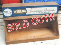 dp-141101-02 EVEREADY / Transistor Batteries Wood Showcase