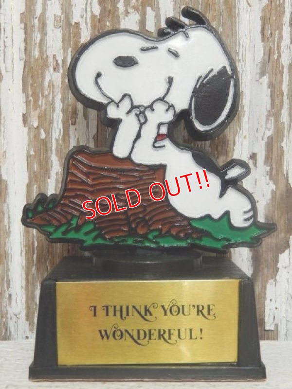 画像1: ct-141028-19 Snoopy / AVIVA 70's Trophy "I Think You're Wonderful!"