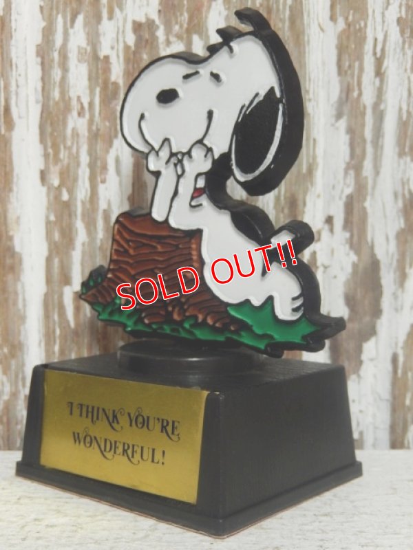 画像3: ct-141028-19 Snoopy / AVIVA 70's Trophy "I Think You're Wonderful!"
