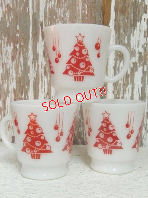 画像1: dp-141101-23 Hazel Atlas / 60's-70's Christmas Tree Mug