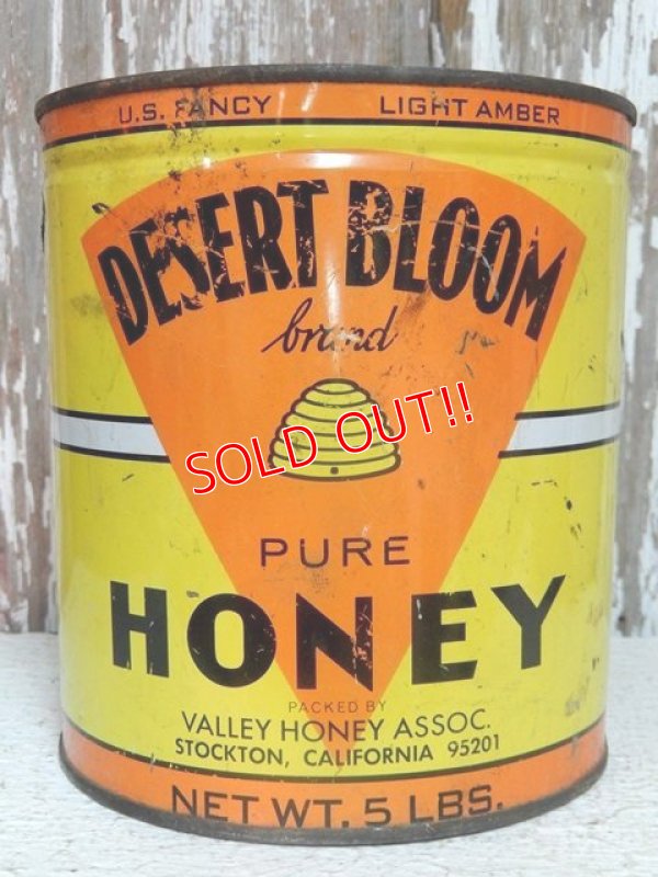 画像1: dp-141101-18 Desert Bloom / Vintage Pure Honey Tin Can