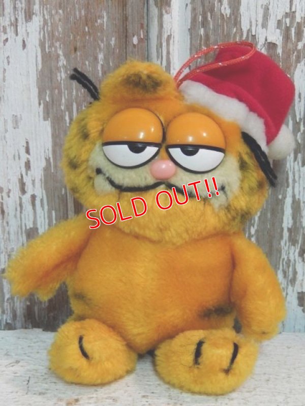 画像1: ct-140909-25 Garfield / Dakin 80's Plush Doll "Santa"