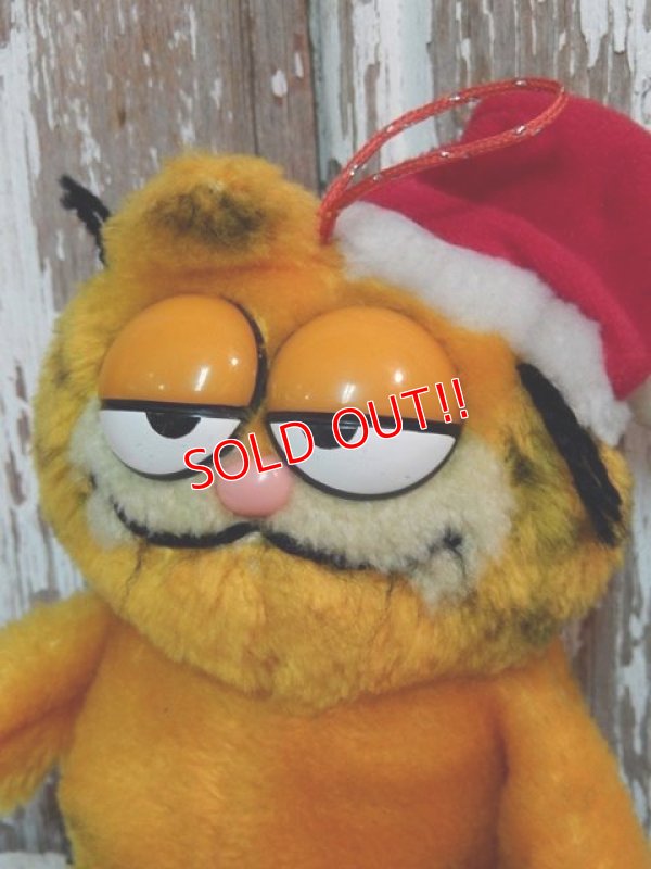 画像2: ct-140909-25 Garfield / Dakin 80's Plush Doll "Santa"