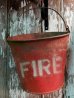 画像1: dp-141201-13 Vintage Steel Bucket (FIRE) (1)