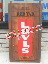 dp-141201-02 Levi's / Red Tab Wood sign (as is)