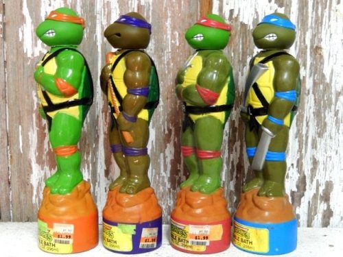 他の写真1: ct-140209-09 Teenage Mutant Ninja Turtles / 1990 Bubble bath bottle set