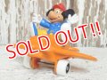 ct-141209-78 Mickey Mouse / Bully 80's PVC w/Air Plane