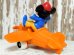 画像4: ct-141209-78 Mickey Mouse / Bully 80's PVC w/Air Plane (4)