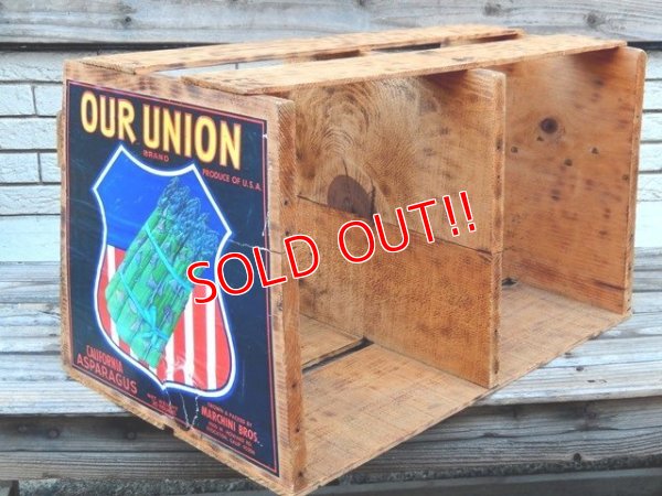 画像2: dp-141215-02 OUR UNION BRAND / 60's Wood Box