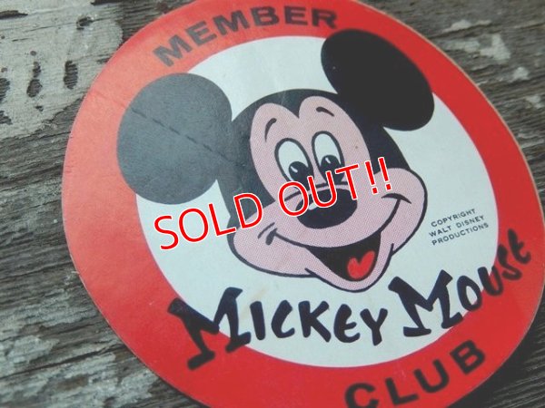 画像2: ct-141216-19 Mickey Mouse Club Member / 60's Sticker