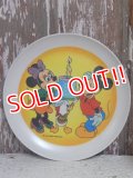 ct-141216-48 Mickey Mouse & Minnie Mouse / 70's Plastic Plate