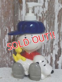 ct-150101-07 Charlie Brown  & Snoopy / Ceramic Soap Bottle