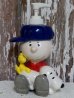 画像1: ct-150101-07 Charlie Brown  & Snoopy / Ceramic Soap Bottle (1)