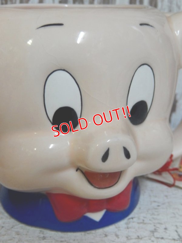 画像2: ct-150101-41 Porky Pig / Applause 1989 Ceramic Face Mug