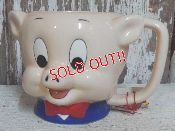 画像1: ct-150101-41 Porky Pig / Applause 1989 Ceramic Face Mug