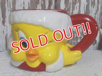 ct-150101-49 Tweety (Santa) / Applause 1996 Ceramic Face Mug