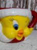 画像2: ct-150101-49 Tweety (Santa) / Applause 1996 Ceramic Face Mug (2)