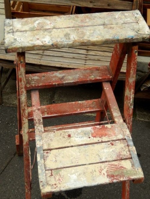 他の写真1: dp-150115-13 Vintage Wood Ladder