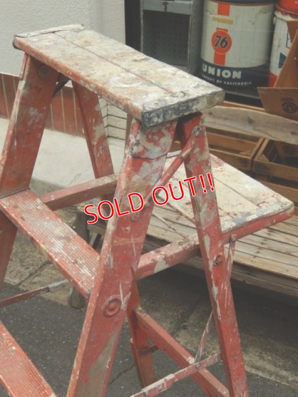 画像2: dp-150115-13 Vintage Wood Ladder