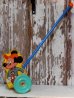 画像2: ct-141216-24 Mickey Mouse / The Gong Bell 50's Push Toy (2)