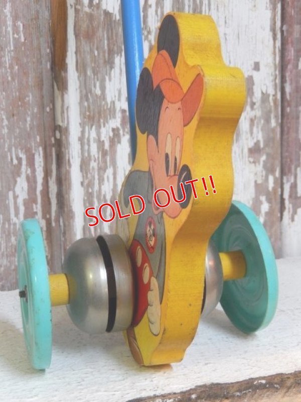 画像4: ct-141216-24 Mickey Mouse / The Gong Bell 50's Push Toy