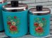 画像3: dp-150101-10 Ransburg / Vintage Turquoise blue canister 4pc (3)