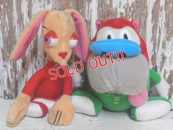 画像1: ct-140724-39 Ren & Stimpy / DAKIN 90's Plush Doll set