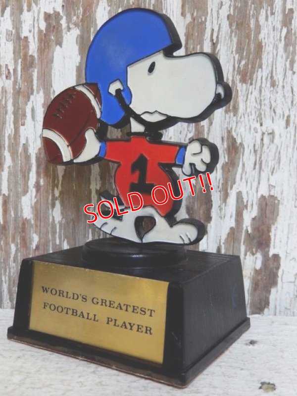 画像3: ct-150127-02 Snoopy / AVIVA 70's Trophy "World's Greatest Football Player"