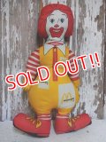 ct-150127-08 McDonald's / Ronald McDonald's 70's-80's Pillow doll (Korea)