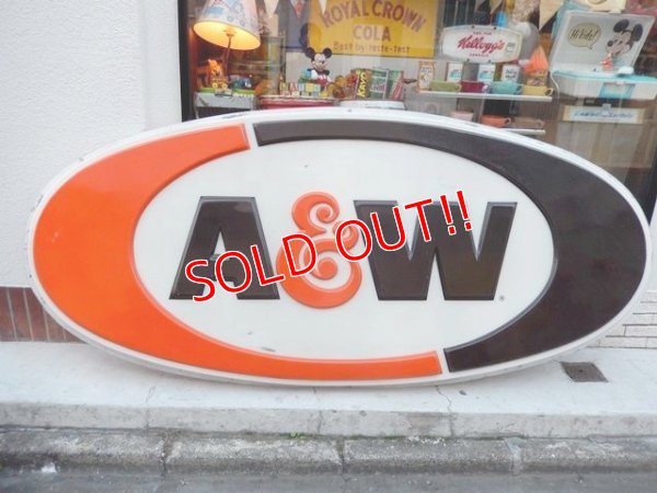 画像1: dp-150201-08 A&W / 70's-80's Store Sign