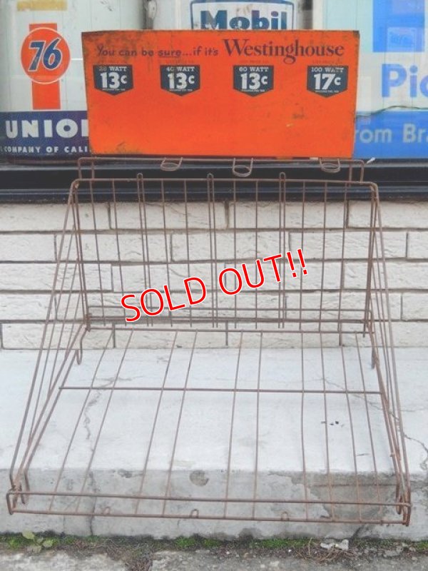 画像1: dp-150115-04 Westinghouse / 50's Wire Metal Rack