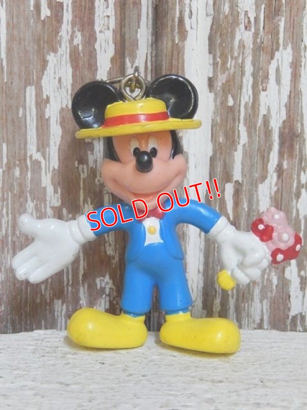 画像1: ct-141209-40 Mickey Mouse / 90's Bendable Keychain