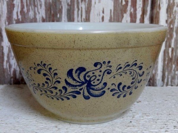 画像1: kt-160901-20 Pyrex / 70's Home Stead Round Mixing Bowl (S)