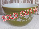 kt-150211-05 Pyrex / 60's Spring Blossom Round Mixing Bowl (S)