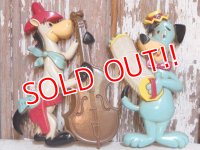ct-150217-01 Huckleberry Hound & Quickdraw McGraw / Homco 70's Wall Hangings