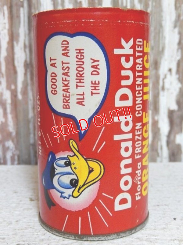 画像1: ct-150217-17 Donald Duck / 60's-70's 6fl oz.Orange Juice Can