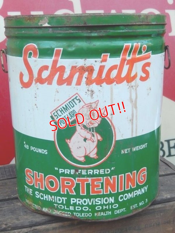 画像1: dp-150217-01 Schmidt's / Vintage Shortening Can