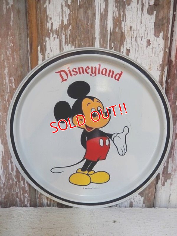 画像1: ct-150302-27 Mickey Mouse / Disneyland 70's Tin Serving Tray