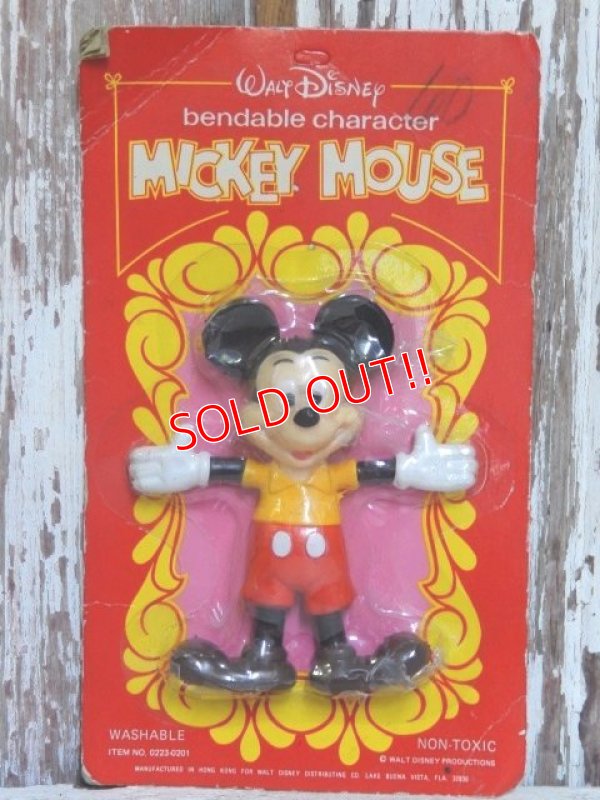 画像1: ct-150206-20 Mickey Mouse / 70's Bendable Figure